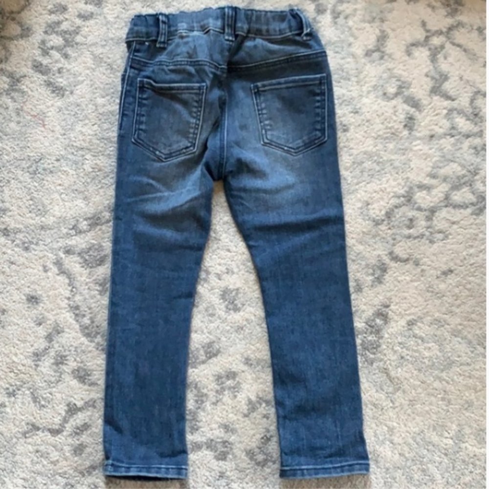 H&M Super Soft Skinny Fit Jeans Kids Mid Denim Wash SZ Girls 2T/3T NEW - Picture 7 of 12